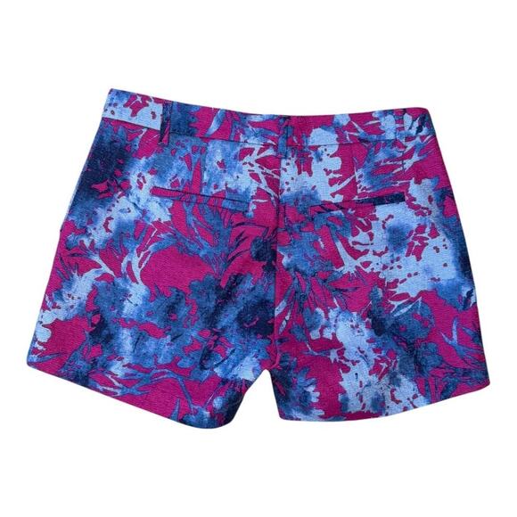 Banana Republic Women's Textured Painted Floral Chino Shorts Size 2 Multicolor - Picture 2 of 5